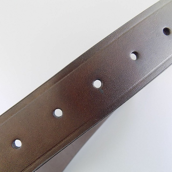 CLUB ROOM Brown MEN BELT SYNTHETIC LEATHER - Picture 2 of 3